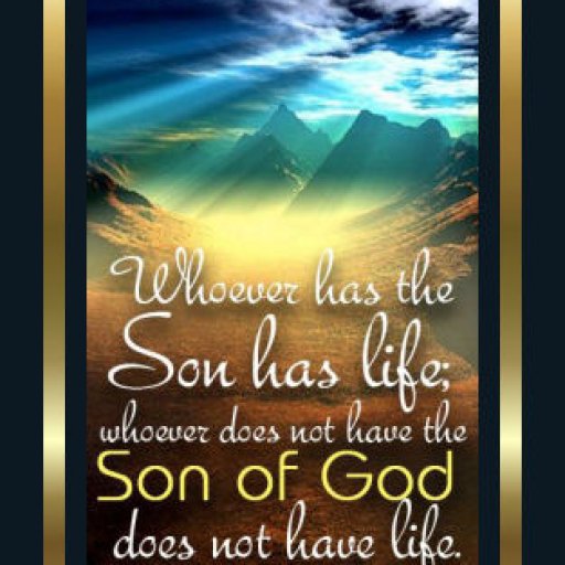 Whoever has the Son, Has Life.