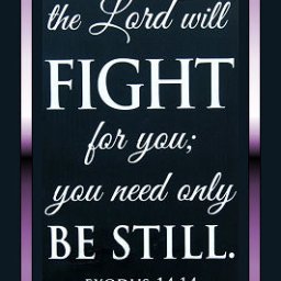 The Lord will fight for you