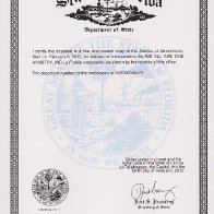 STATE OF FLORIDA CORPORATION DOCUMENT