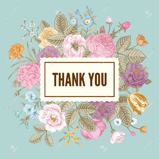 28403748-Vintage-floral-vector-elegant-card-with-colorful-summer-garden-flowers-on-mint-background-Thank-you--Stock-Vector