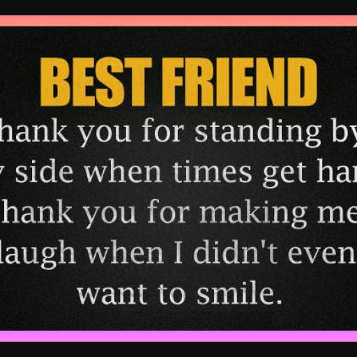 Best friend thank you for standing Quotes