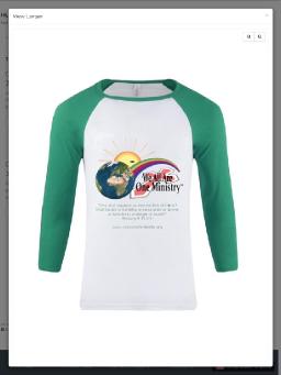 Three quarter sleeve unisex baseball shirt