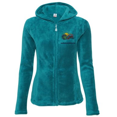 Embroidered Hooded Sweat Jacket