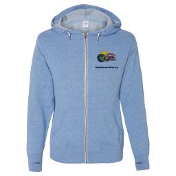 Embroidered Hooded Sweat Jacket