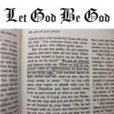 ﻿Let God Be God