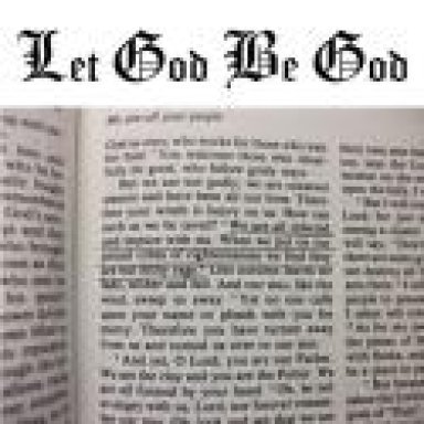Let God Be God