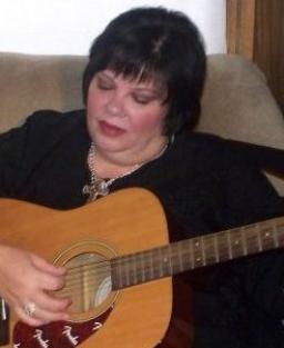 Golden Flat-Top Guitar