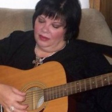 Golden Flat-Top Guitar